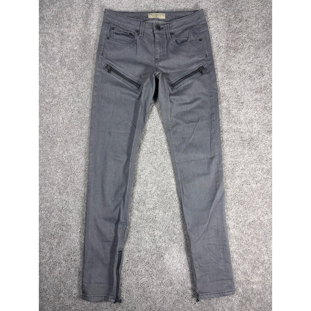 Marc by Marc Jacobs Grey Wash Skinny Jeans Zip Detail Size 27